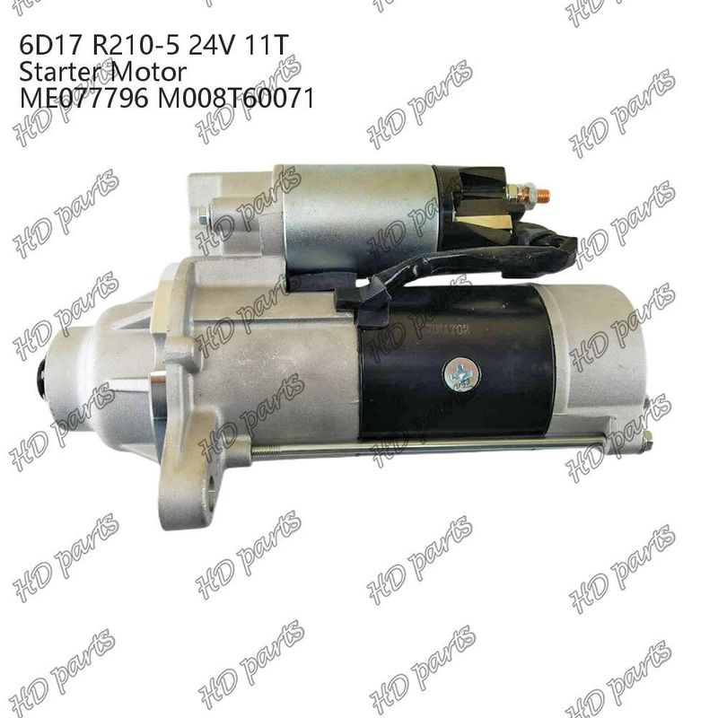 6D17 24V 11T R210-5 ME077796 M008T60071 Motor Starter Mesin Diesel Sertifikasi Lainnya