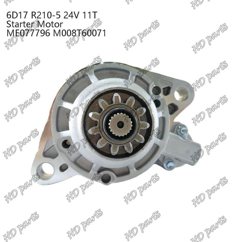 6D17 24V 11T R210-5 ME077796 M008T60071 Motor Starter Mesin Diesel Sertifikasi Lainnya