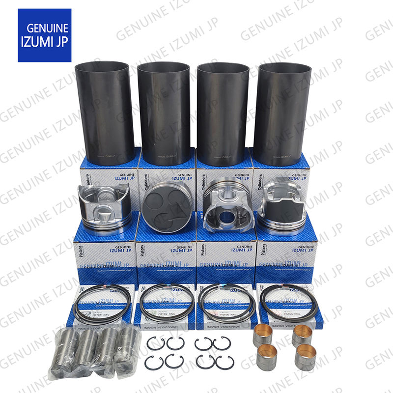 V3600T Cylinder Liner Kit Piston 1J510-21113 Untuk Bagian Perbaikan Mesin Diesel Kubota