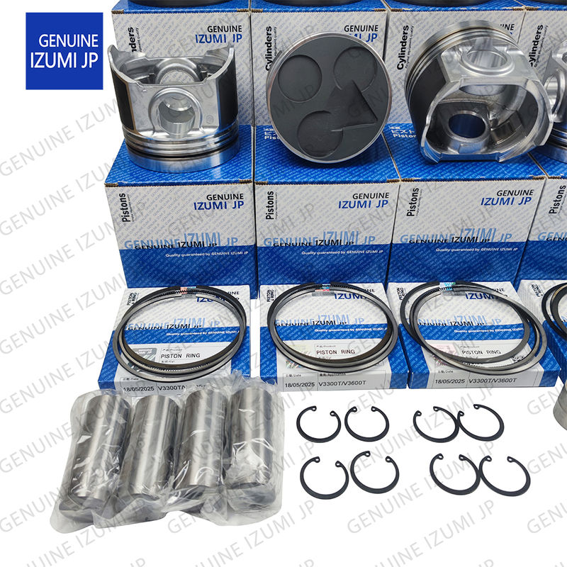 V3600T Cylinder Liner Kit Piston 1J510-21113 Untuk Bagian Perbaikan Mesin Diesel Kubota