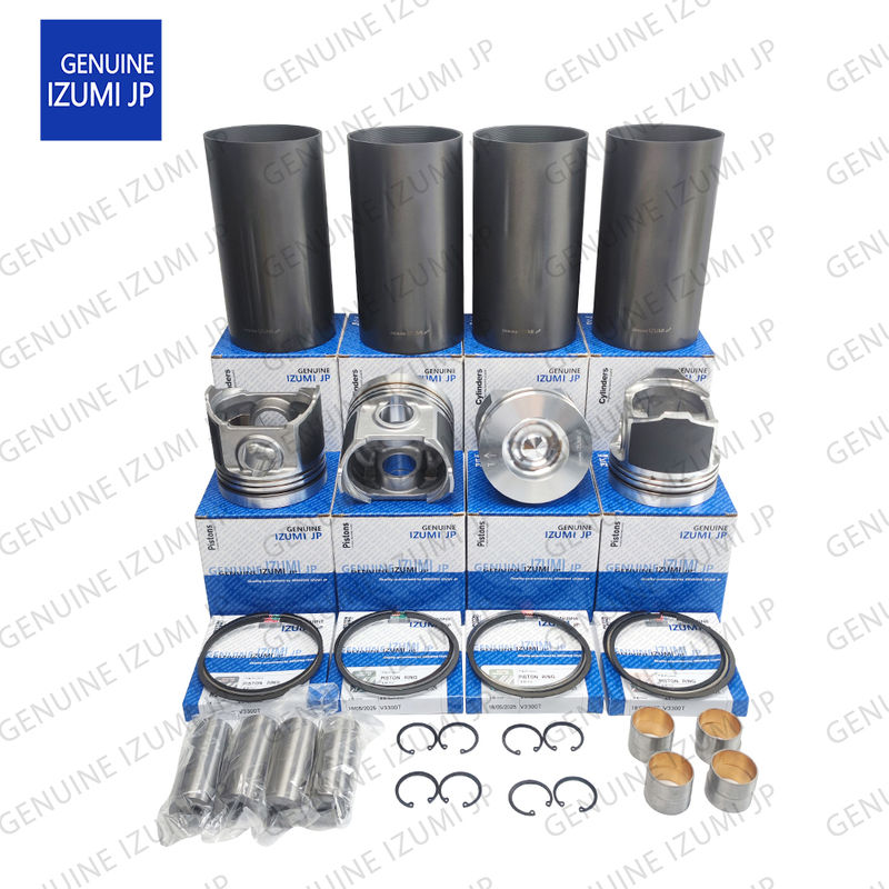 V3300T-16V Cylinder Liner Kit Piston 1C050-21112 Untuk Bagian Perbaikan Mesin Diesel Kubota