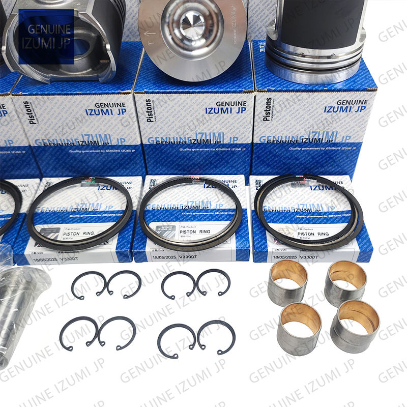 V3300T-16V Cylinder Liner Kit Piston 1C050-21112 Untuk Bagian Perbaikan Mesin Diesel Kubota