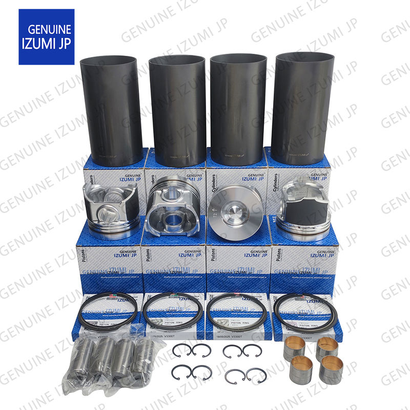 V3300T-16V Cylinder Liner Kit Piston 1G557-21110 Untuk Bagian Perbaikan Mesin Diesel Kubota