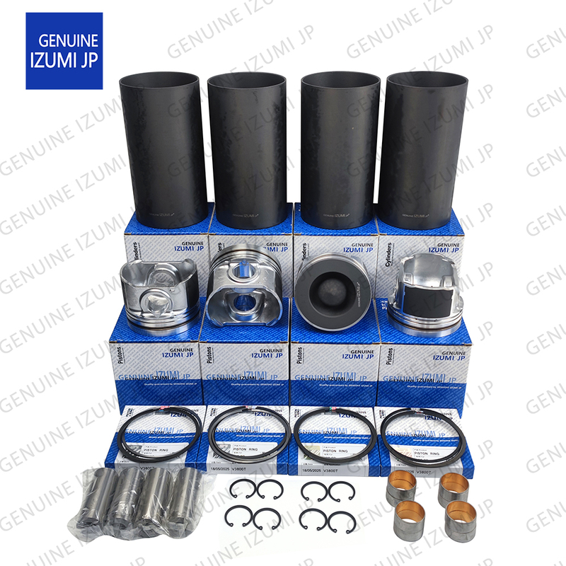 V3800T Cylinder Liner Kit Piston 1J508-21110 Untuk Bagian Perbaikan Mesin Diesel Kubota