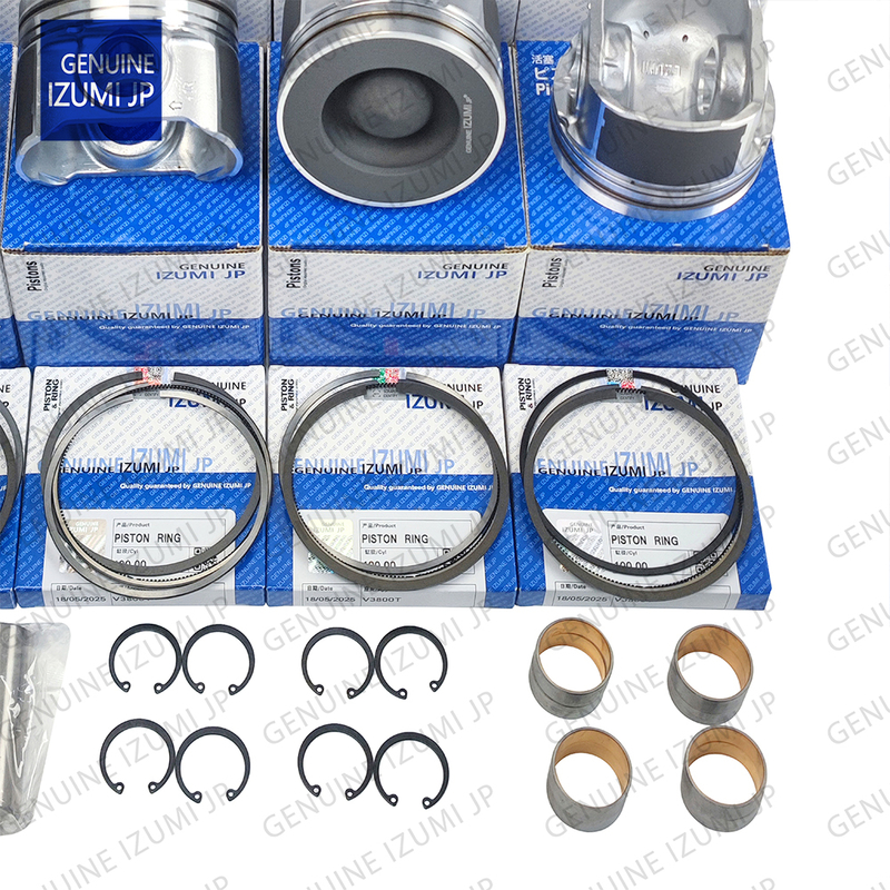 V3800T Cylinder Liner Kit Piston 1J508-21110 Untuk Bagian Perbaikan Mesin Diesel Kubota