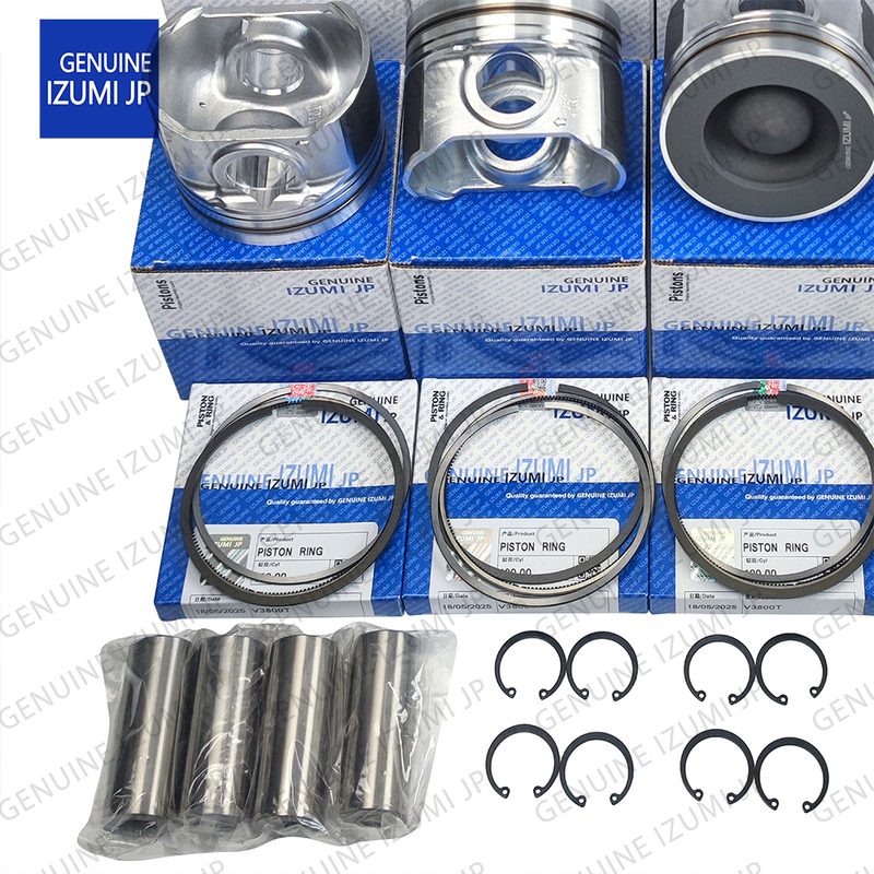V3800T Cylinder Liner Kit Piston 1J508-21110 Untuk Bagian Perbaikan Mesin Diesel Kubota