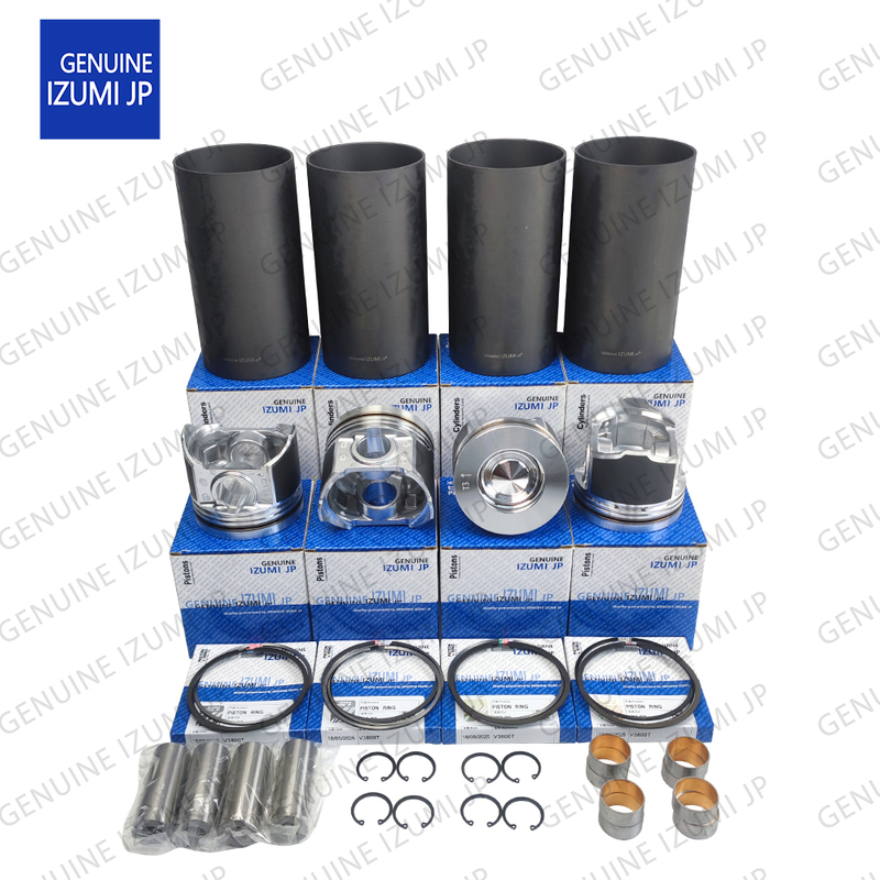 Kit Liner Silinder V3800T Piston 1J550-21110 Untuk Suku Cadang Perbaikan Mesin Diesel Kubota