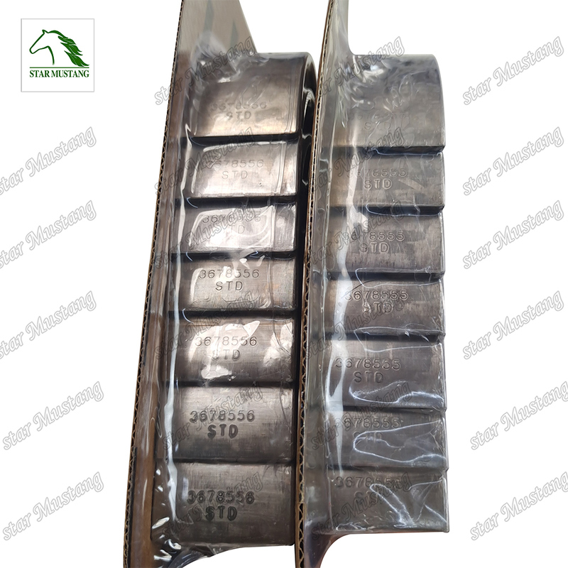 Mesin QSX15 3678555 3678556 STD Bantalan batang utama dan Con Untuk suku cadang mesin Cummins